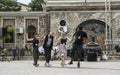 Group of dancers acting at `Ziua Iei ` - International Day of the Romanian Blouse at Constanta