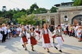 Group of dancers acting at `Ziua Iei ` - International Day of the Romanian Blouse at Constanta