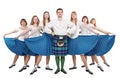 Group of dancers of Scottish dance Royalty Free Stock Photo