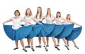 Group of dancers of Scottish dance Royalty Free Stock Photo