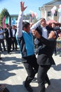 dancing men on Navruz holiday