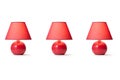 A group of decorative bedroom lamps