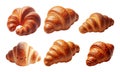 collection of delicious French croissants created with the help of artificial intelligence