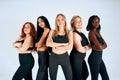 Group of different attractive women of different nationalities Royalty Free Stock Photo