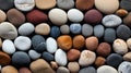 A group of different colored rocks background