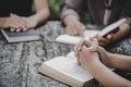 Group of different women praying together Royalty Free Stock Photo