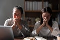 Group of different women praying together, Christians and Bible study concept Royalty Free Stock Photo