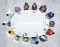 Group of Diverse Business People in a Meeting Royalty Free Stock Photo