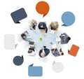 Group of Diverse Business People in a Meeting Royalty Free Stock Photo