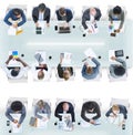 Group of Diverse Business People in a Meeting Royalty Free Stock Photo