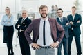group of diverse business people standing in the office. Royalty Free Stock Photo