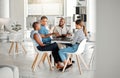 Group of diverse businesspeople having a meeting in an office at work. Young african american businesswoman talking to Royalty Free Stock Photo