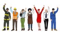 Group of Diverse Multiethnic People with Different Jobs Royalty Free Stock Photo