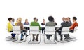 Group of Diverse Multiethnic People in a Meeting Royalty Free Stock Photo