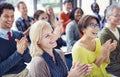 Group of diverse people in a conference Royalty Free Stock Photo