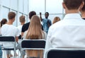 group of diverse young people in the conference room Royalty Free Stock Photo