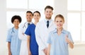 Group of doctors and nurses at hospital Royalty Free Stock Photo