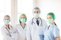 Group of doctors in operating room Royalty Free Stock Photo