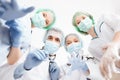 Group of doctors in operating room Royalty Free Stock Photo