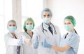 Group of doctors in operating room Royalty Free Stock Photo