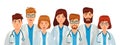 Group of doctors. Professional medical staff team