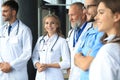 Group of doctors standing at the medical office Royalty Free Stock Photo
