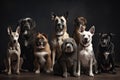 a group of dogs, each with their own unique personality, looking at the camera