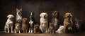 a group of dogs Royalty Free Stock Photo