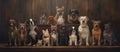 a group of dogs Royalty Free Stock Photo