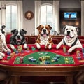 Dog Playing Poker Royalty Free Stock Photo