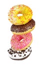 Group of donuts isolated Royalty Free Stock Photo