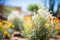 a group of droughttolerant shrubs in bloom Royalty Free Stock Photo