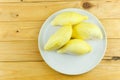 Group Durian on white plate