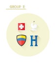 Group e with country crests