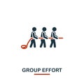 Group Effort icon. Premium style design from teamwork icon collection. UI and UX. Pixel perfect Group Effort icon for
