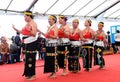 Group of elderly from Murut ethnic perform a traditional dance
