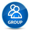 Group elegant blue round button