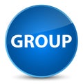 Group elegant blue round button