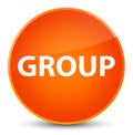 Group elegant orange round button