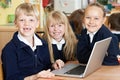 Group Of Elementary School Children Working Together In Computer Royalty Free Stock Photo