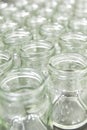 Group of empty glass jar Royalty Free Stock Photo