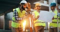 Group of engineering team had meeting at working site Royalty Free Stock Photo