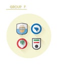 Group f with country crests