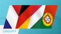 Group F flags of the European football tournament 2020