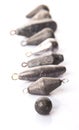 Group Of Fishing Sinker Or Knoch II Royalty Free Stock Photo