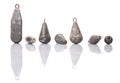 Group Of Fishing Sinker Or Knoch VIII Royalty Free Stock Photo