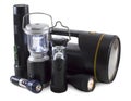 Group of flashlights Royalty Free Stock Photo