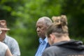 Group Of FNV Representatives Placing Wreaths At The National Slavery Monument At The Keti Koti Festival At Amsterdam The