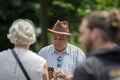 Group Of FNV Representatives Placing Wreaths At The National Slavery Monument At The Keti Koti Festival At Amsterdam The