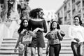 Group of four african american girls Royalty Free Stock Photo